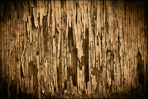 Texture di vernice peeling scuro su legno vecchio grungy — Foto Stock