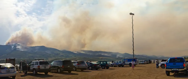 High Park Wild Fire no Colorado Panoramic — Fotografia de Stock