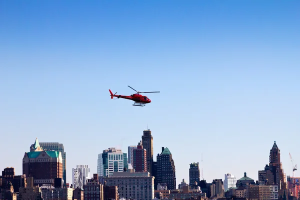 Helicopter Flying Over Brooklyn