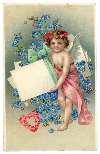 Vintage amor cartão de saudação — Fotografia de Stock