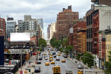 New york şehir sokak sahnesi