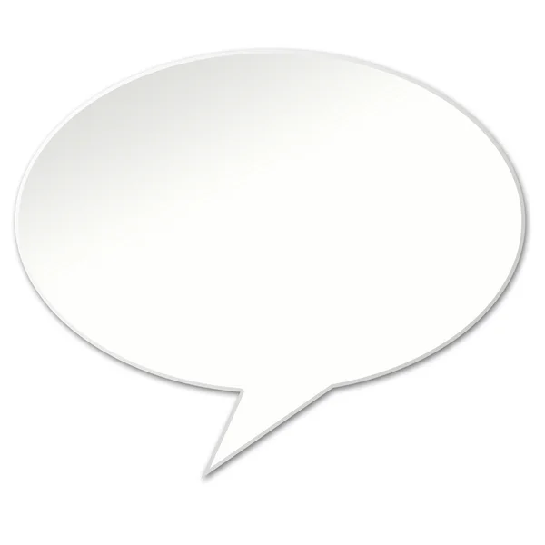 Blank White Chat Bubble — Stock Photo, Image