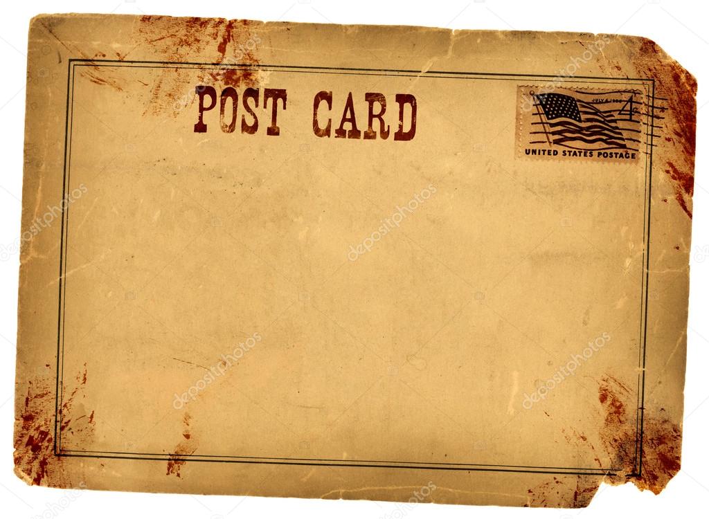 Blood Stained Vintage Postcard