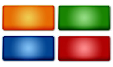 Set of Colorful Web Buttons