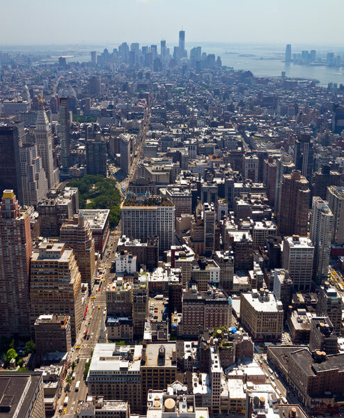 Нью-Йорк - Центр Манхэттена Skyline
