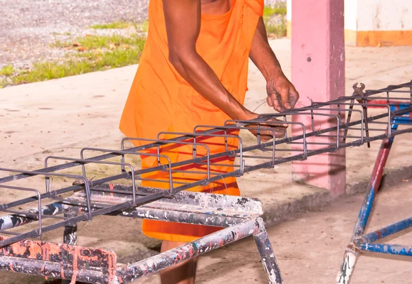 Monk working. — Stock Photo, Image