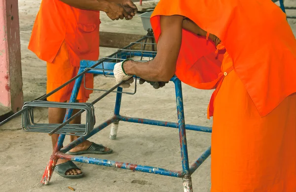 Monk working. — Stock Photo, Image