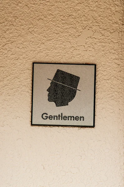 Signo de cavalheiro — Fotografia de Stock