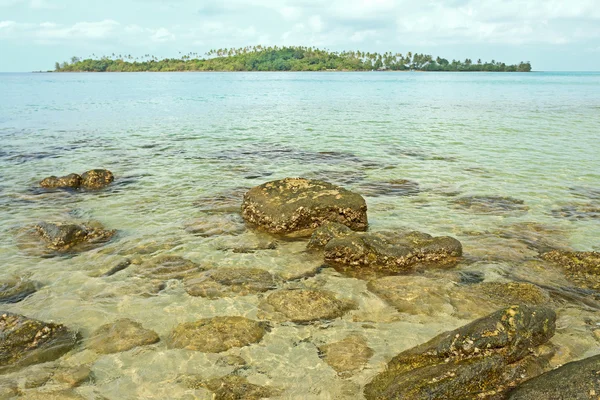 Küçük ada Tayland deniz manzarası — Stok fotoğraf