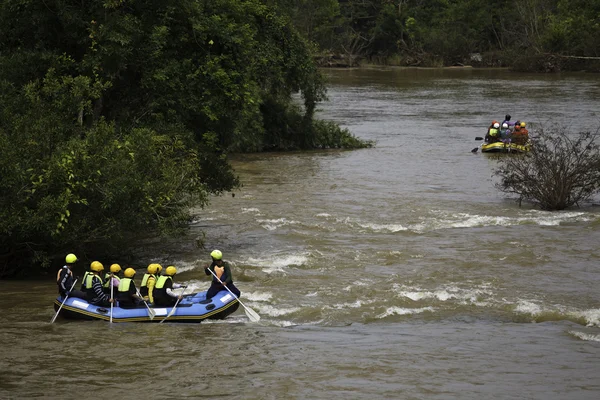 Rafting in river of northern Thailand — Stock Photo, Image
