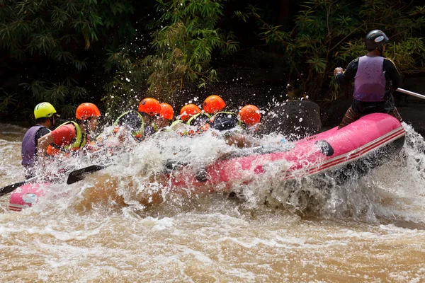 Rafting in the river in north of Thai — Stock Photo, Image