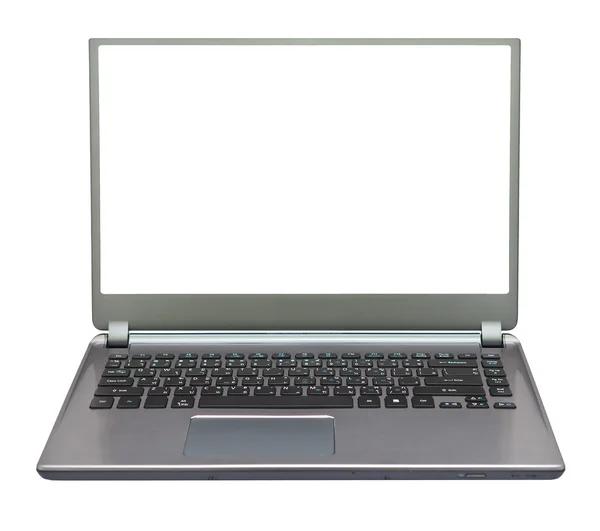 Laptop computer op witte achtergrond — Stockfoto