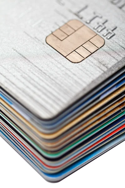 Pile of credit card — Stock Photo, Image