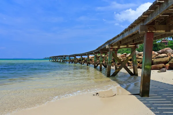 Wood jetty — Stock Photo, Image