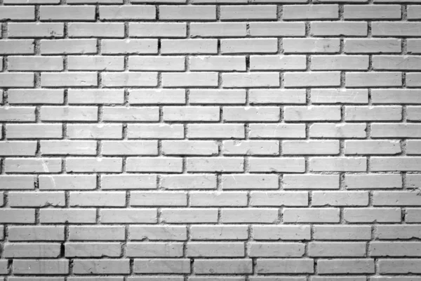 Mur en brique en noir et blanc traité — Photo