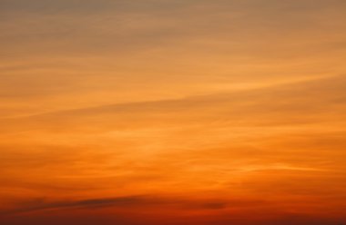 Bright color clouds at sunset