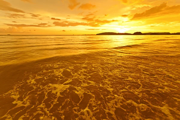 Senset at beach in south of Thailand — Stock Photo, Image