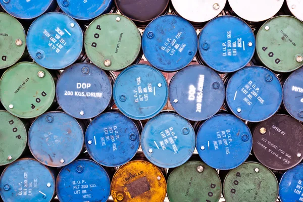 Pile de réservoirs d'huile — Photo