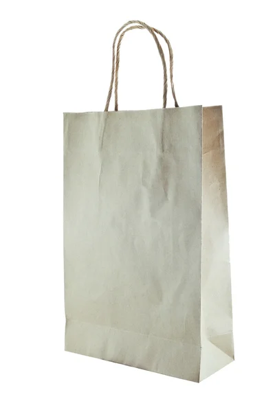 Paper bag on white background — Stock Photo, Image