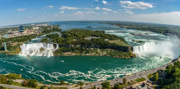 Niagarské vodopády panorama — Stock fotografie