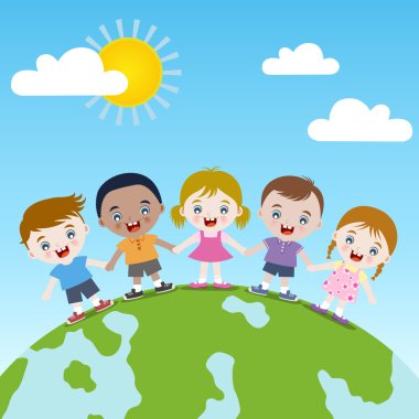 çok kültürlü el çocuklar