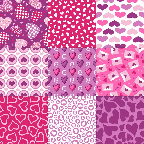 Sevgililer günü için dikişsiz kalp desen