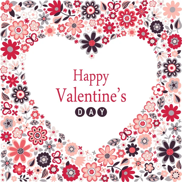 Happy valentines day card — Stock Vector