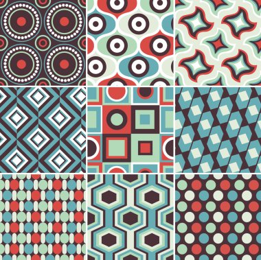 Kusursuz Retro Desenli Yazdırma