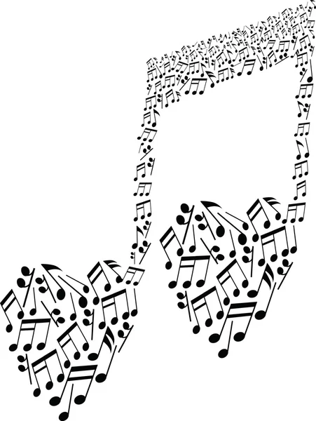 Kreativní hudební noty — Stockový vektor
