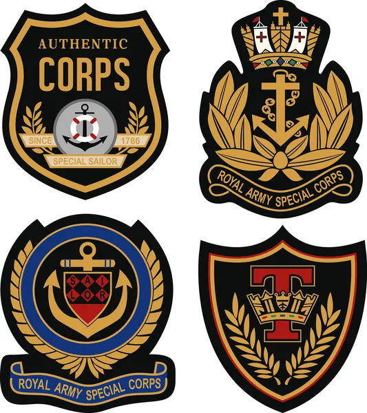 Kraliyet armasını rozet kalkan