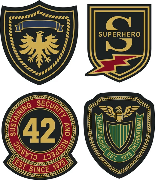 Kungliga emblemet badge sköld — Stock vektor