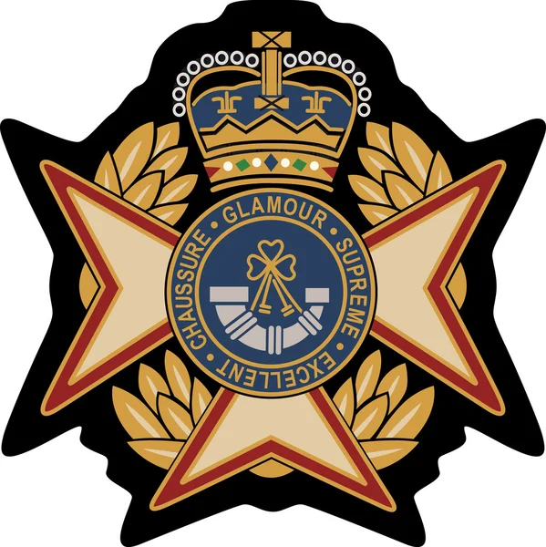 Kungliga emblemet badge sköld — Stock vektor