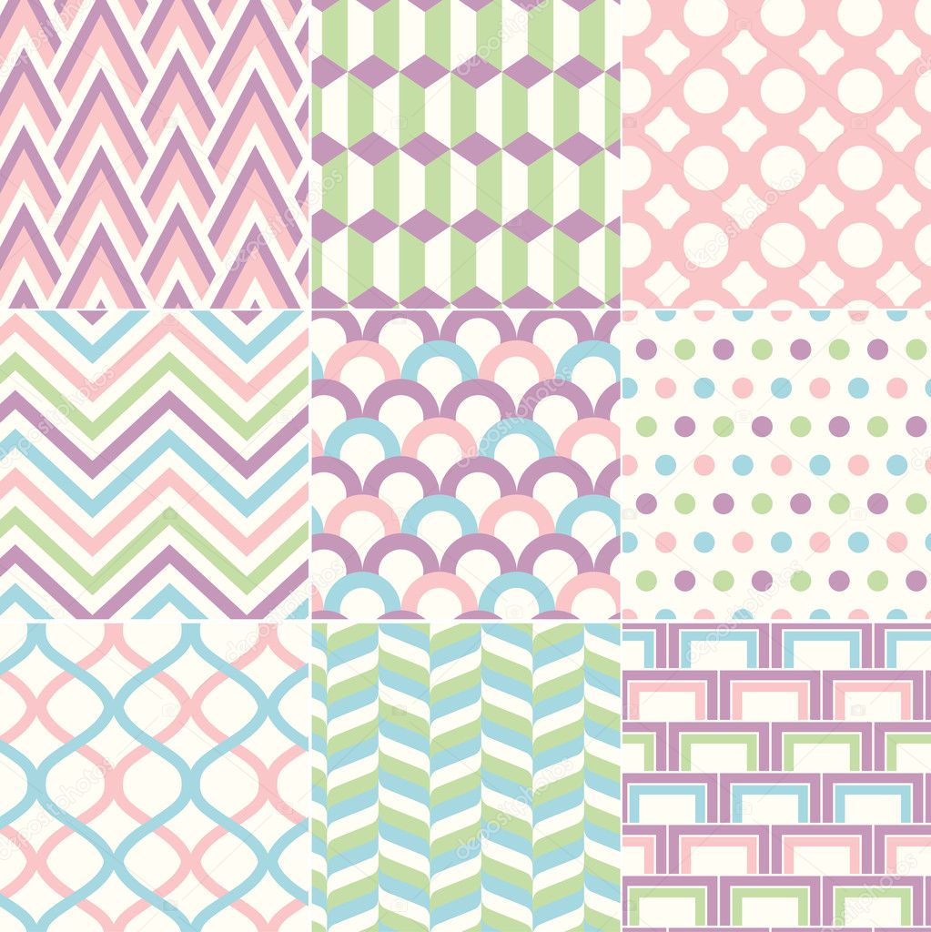 Seamless Retro Pattern Print