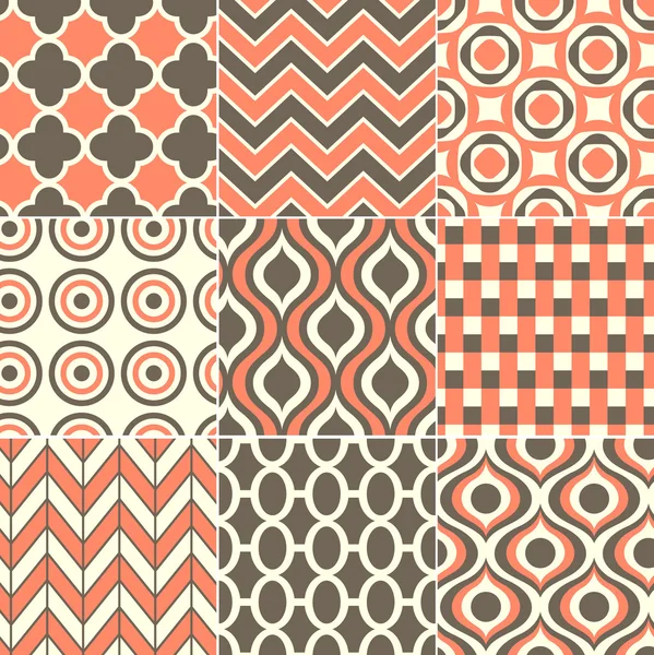 Seamless retro pattern print — Stock Vector