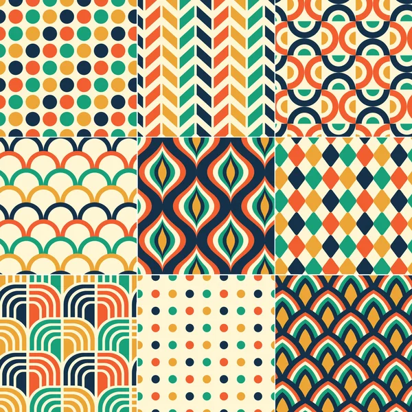 Kusursuz Retro Desenli Yazdırma