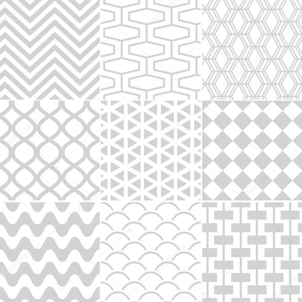 Seamless white retro pattern