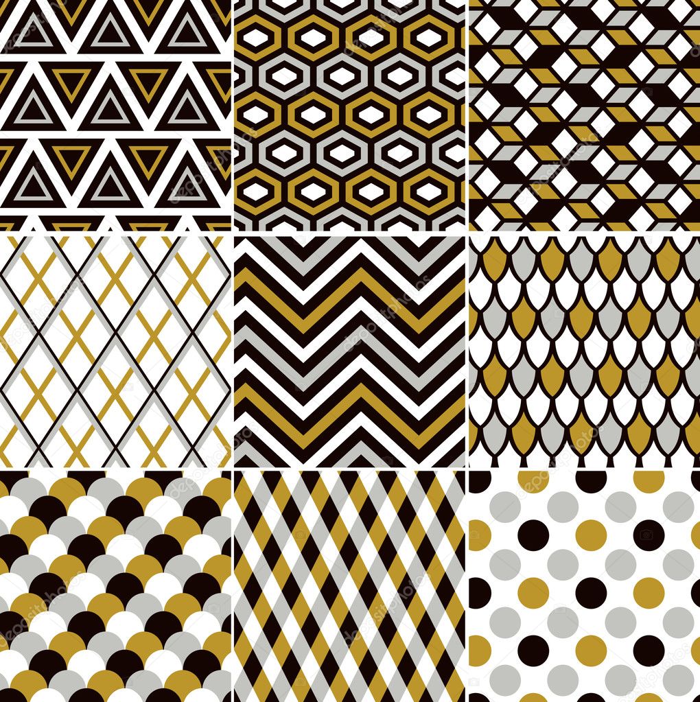 Seamless gold pattern print
