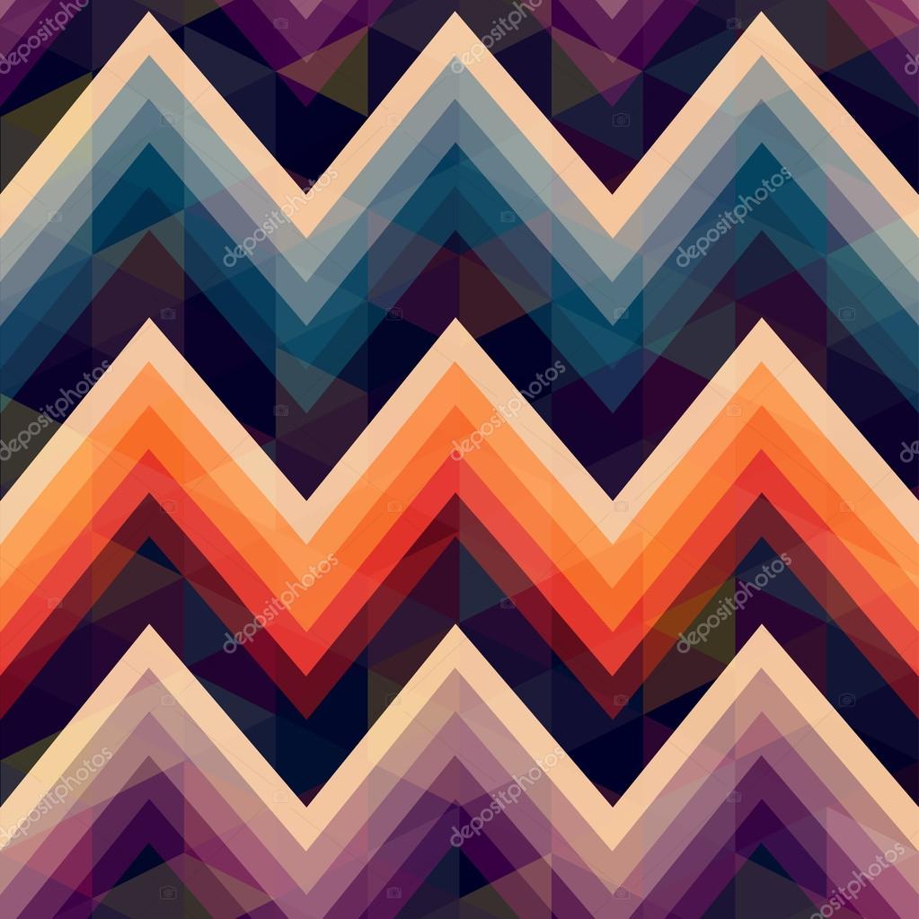 Seamless retro zig zag background — Stock Vector © pauljune 26483179