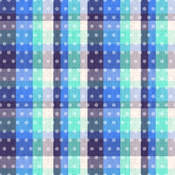 Naadloze geruite polka dots textuur — Stockvector