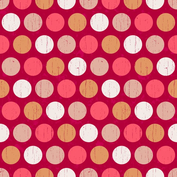Seamless retro polka dots background — Stock Vector