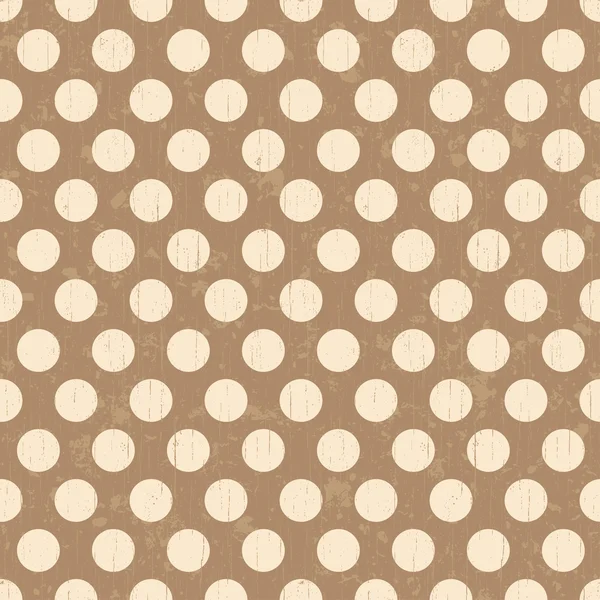 Seamless retro polka dots background texture — Stock Vector
