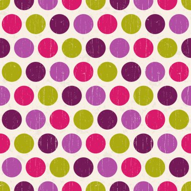 Dikişsiz retro polka arka plan