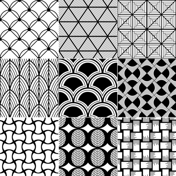 Monochrome abstract seamless background