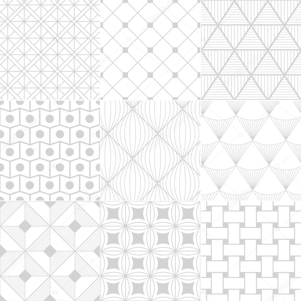 Seamless white retro pattern