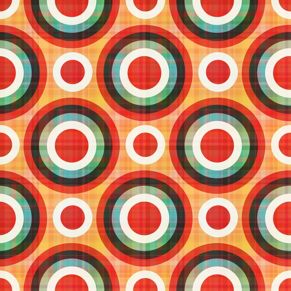 Cercles sans couture motif à pois — Image vectorielle