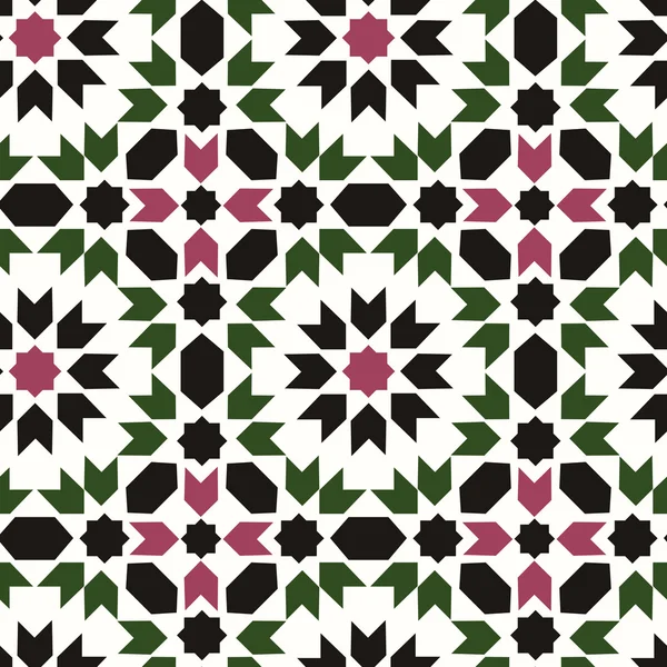 Motif géométrique islamique sans couture — Image vectorielle