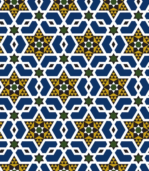 Бесшовный исламический геометрический узор — стоковый вектор