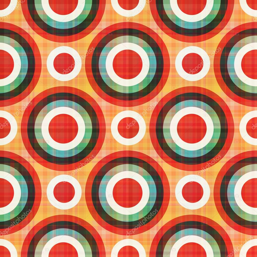 Seamless circles polka dots pattern