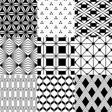Dikişsiz tek renkli geometrik desen