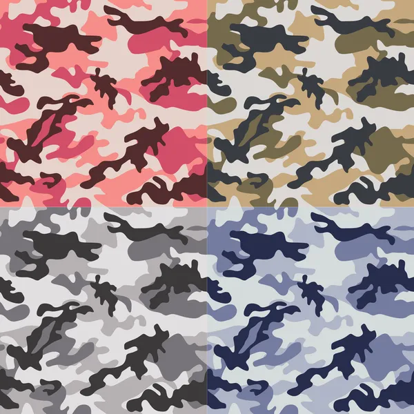 Seamless camouflage pattern — Stock Vector